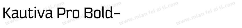 Kautiva Pro Bold字体转换